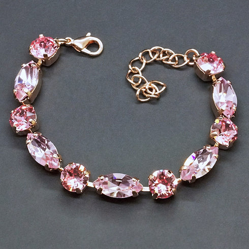 Aproce "Šiks II (Light Rose)" ar Swarovski™ kristāliem